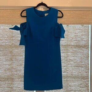 Milly Blue Dress Tie Sleeves